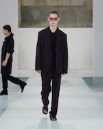 Placeholder for: dark brown suit