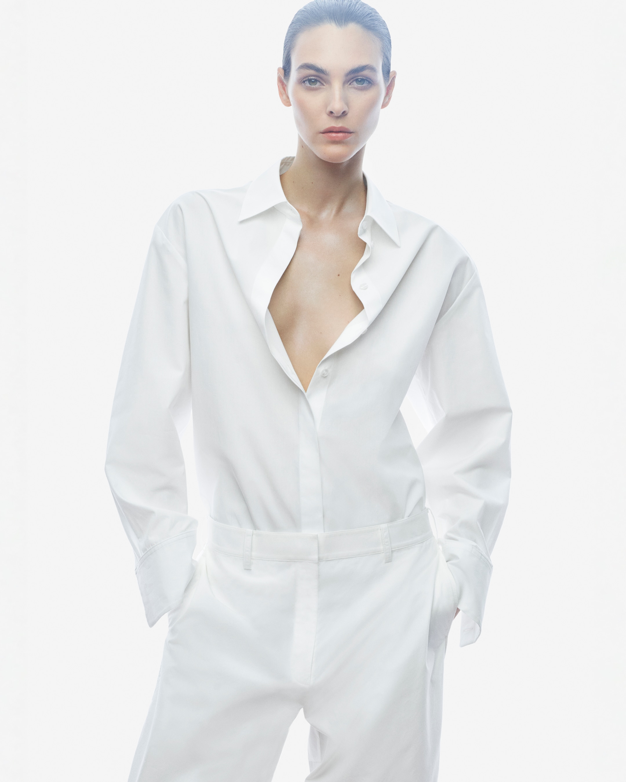 Person wearing white