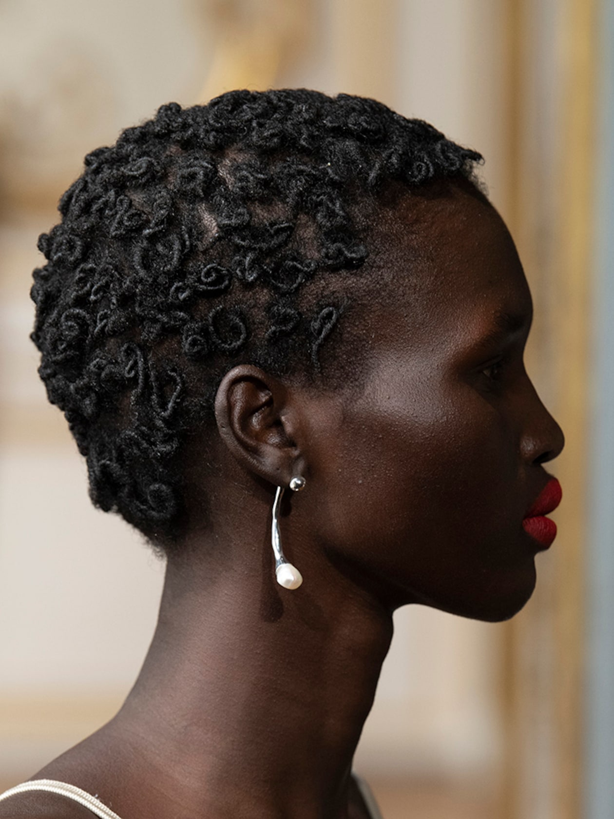 Person wearing earring