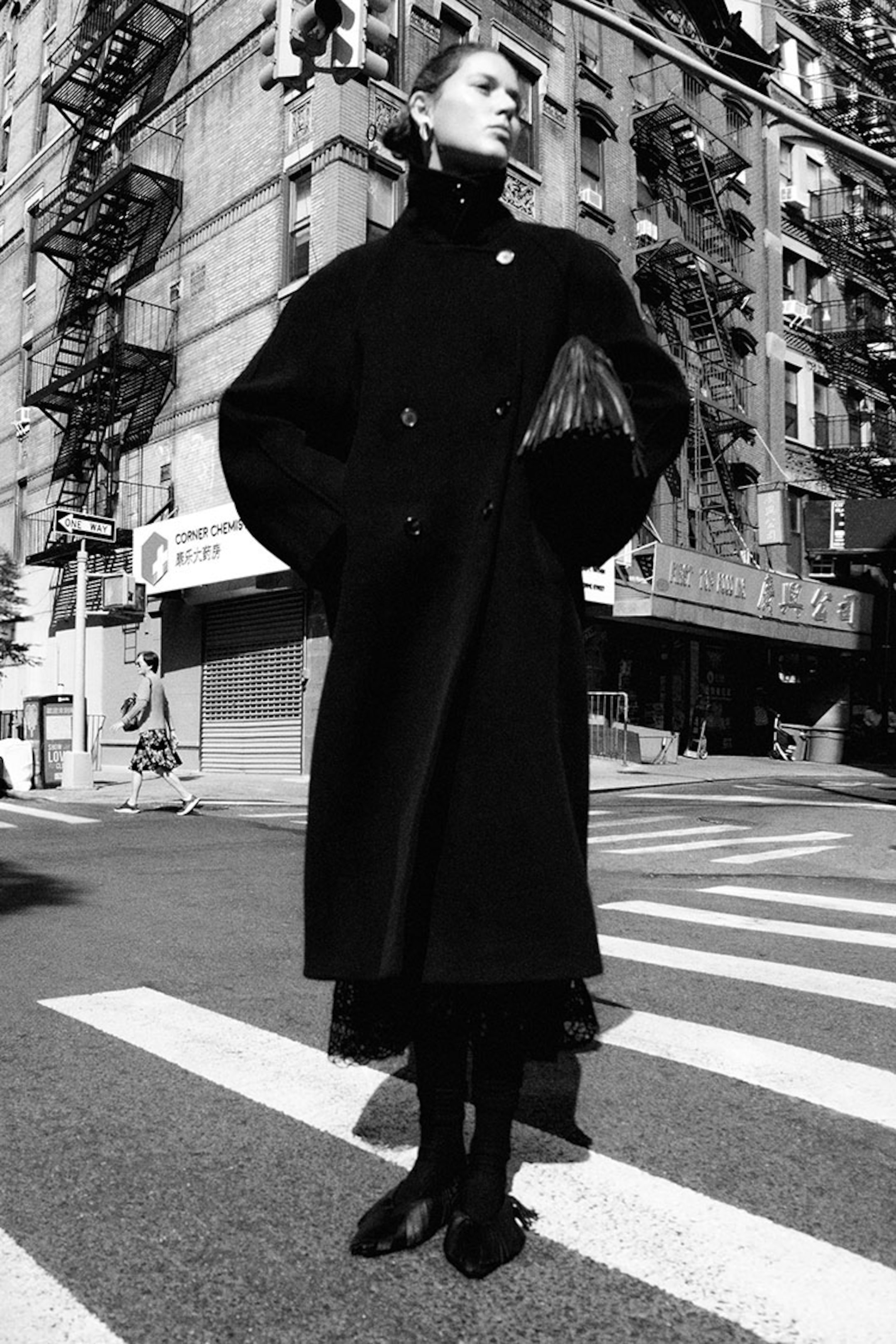 Person wearing black