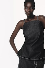 Placeholder for: Person wearing denim set