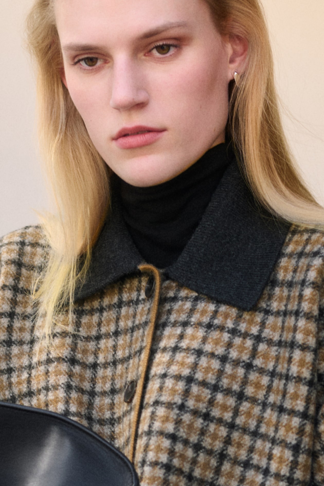 LEATHER-PANELLED DONKEY JACKET